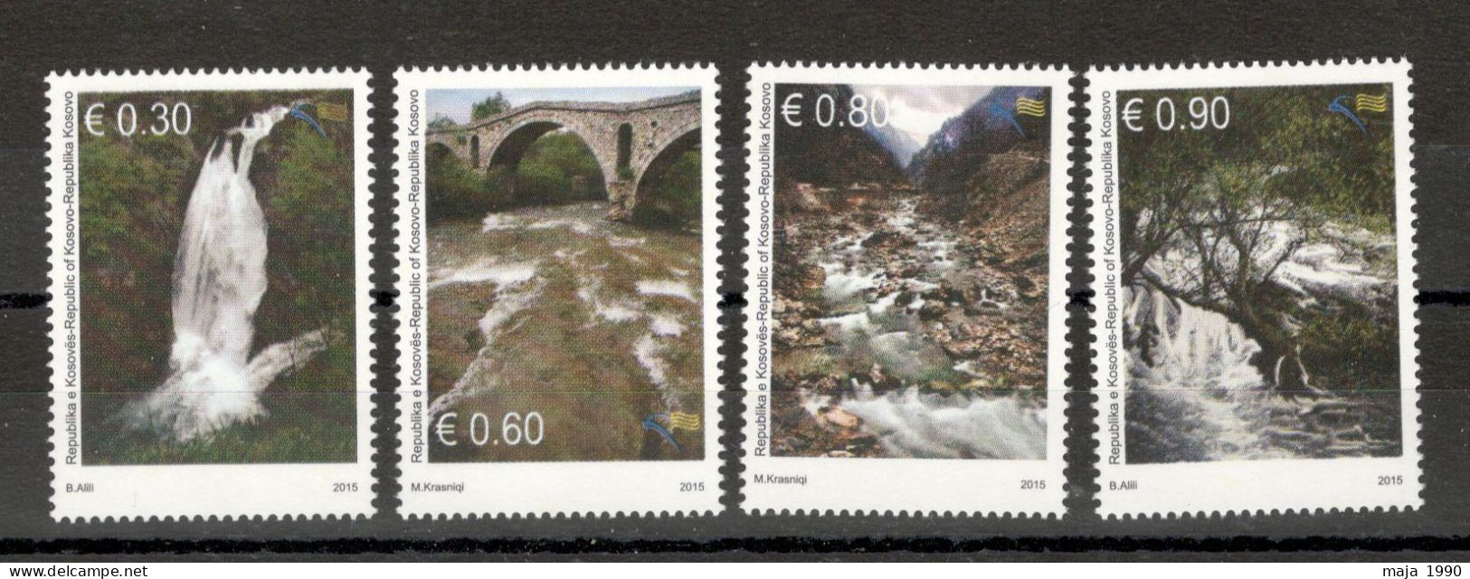 KOSOVO - MNH SET - RIVERS AND STREAMS IN KOSOVO - 2015. - Kosovo