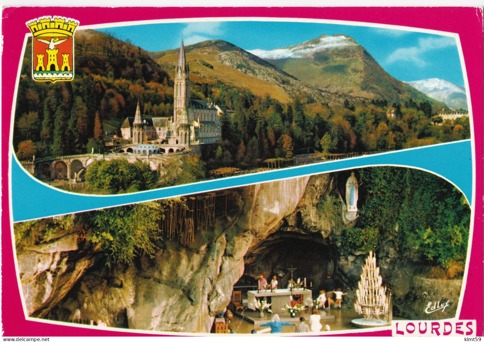 Lourdes - La Basilique Et La Grotte - Lourdes