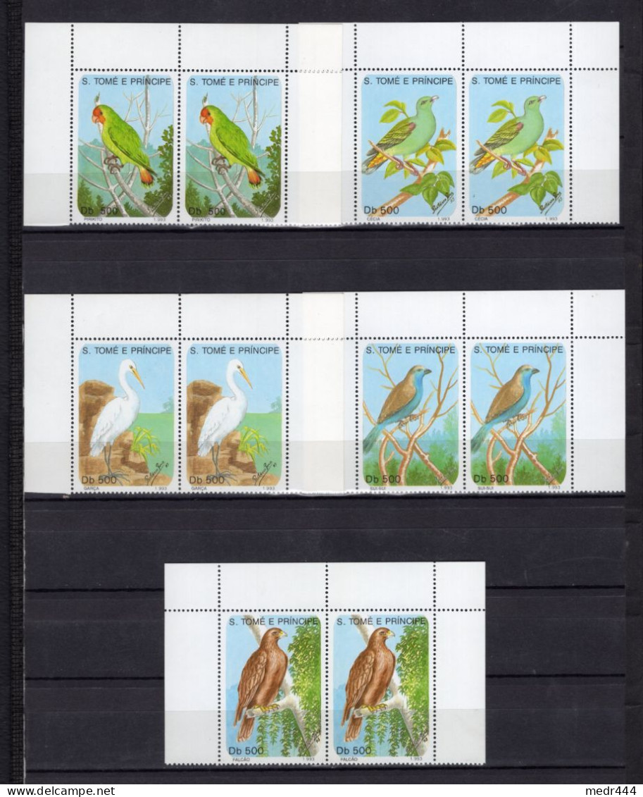 Sao Tome And Principe 1993 - Fauna - Birds - Pair Of  Stamps 5v - Complete Set - MNH** - Excellent Quality - Superb*** - Sao Tome Et Principe