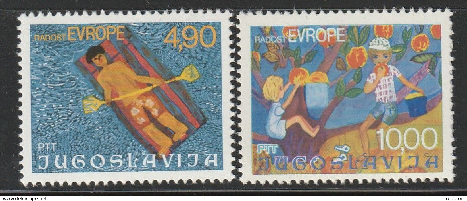 YOUGOSLAVIE- N°1583/4 ** (1977) - Unused Stamps