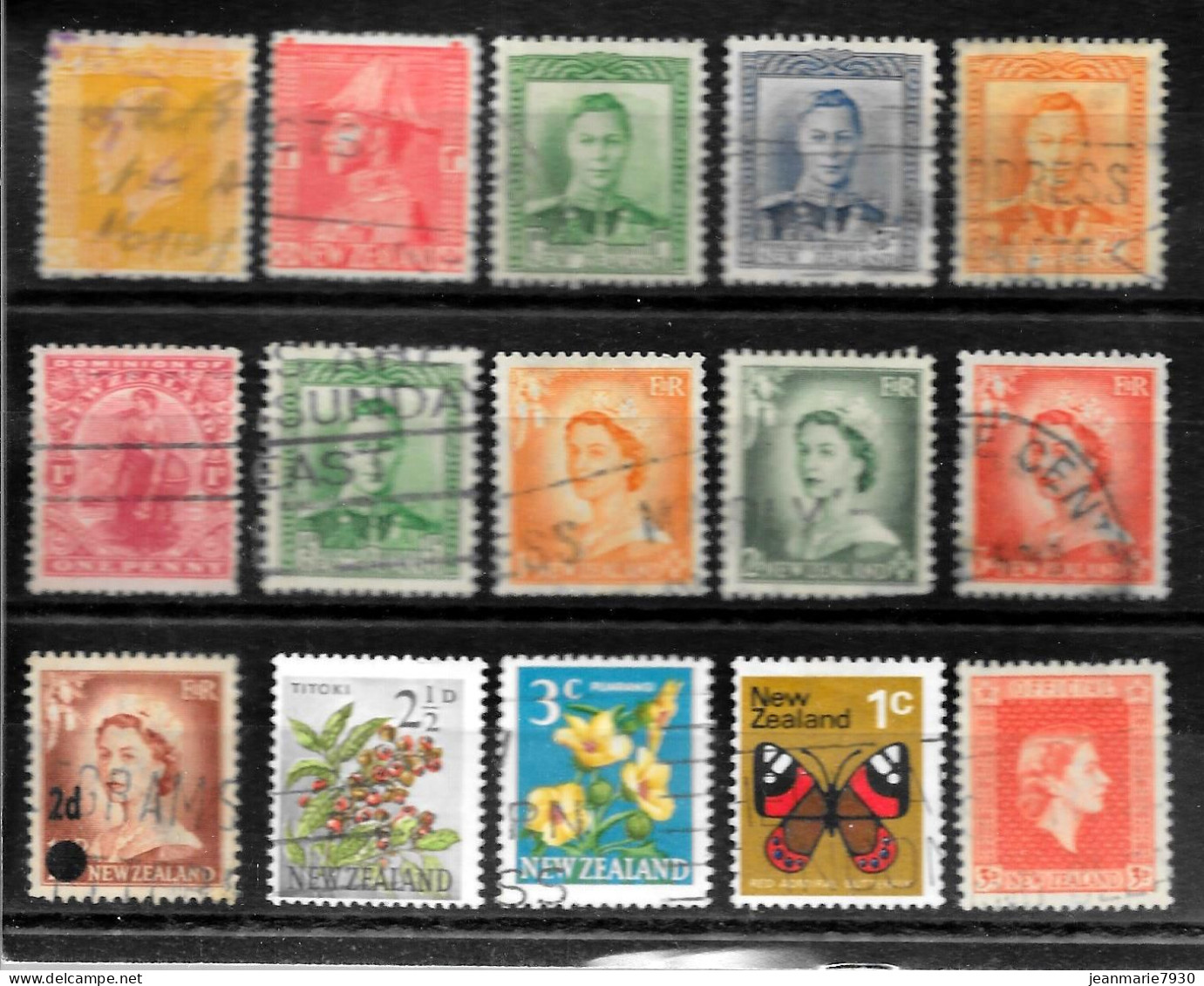 H310 - NOUVELLE ZELANDE - LOT TIMBRES COTE > 23.00 € - Collections, Lots & Séries