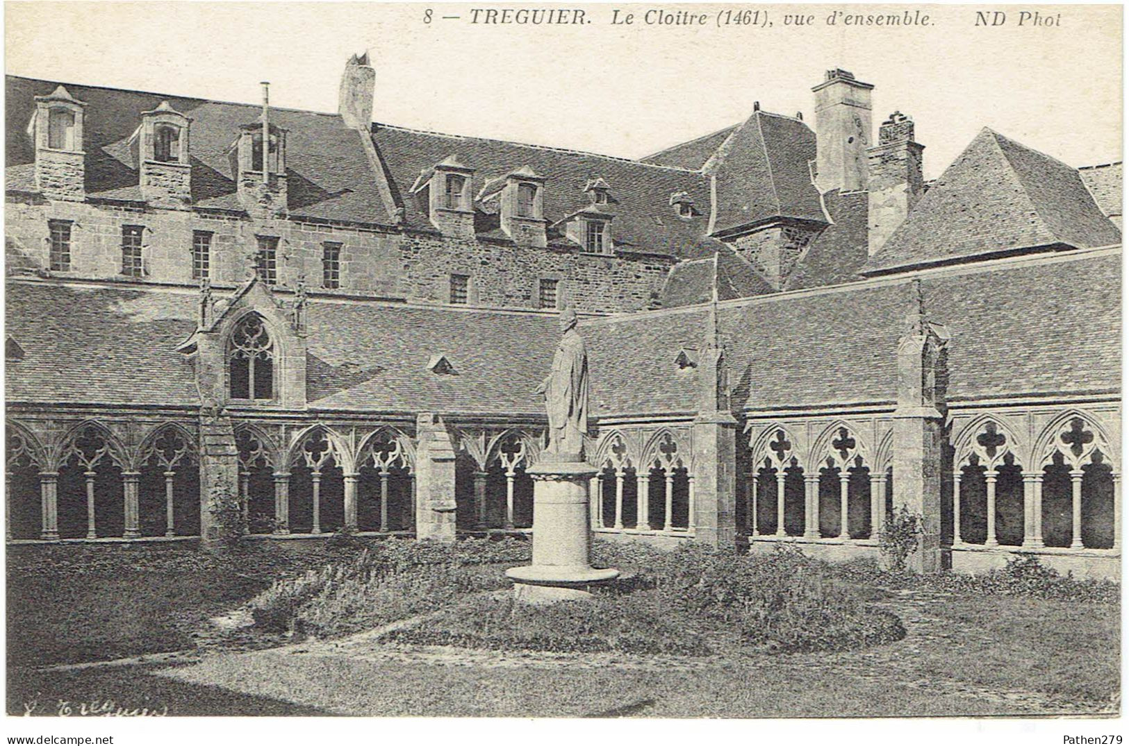 CPA FRANCE 22 COTE D'ARMOR TREGUIER - Le Cloître, Vue D'ensemble - Tréguier