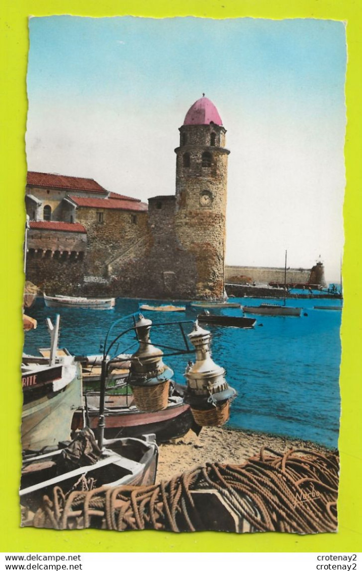 66 COLLIOURE N°571 Les Lamparos Et Le Clocher VOIR DOS Et Flamme En 1961 - Collioure