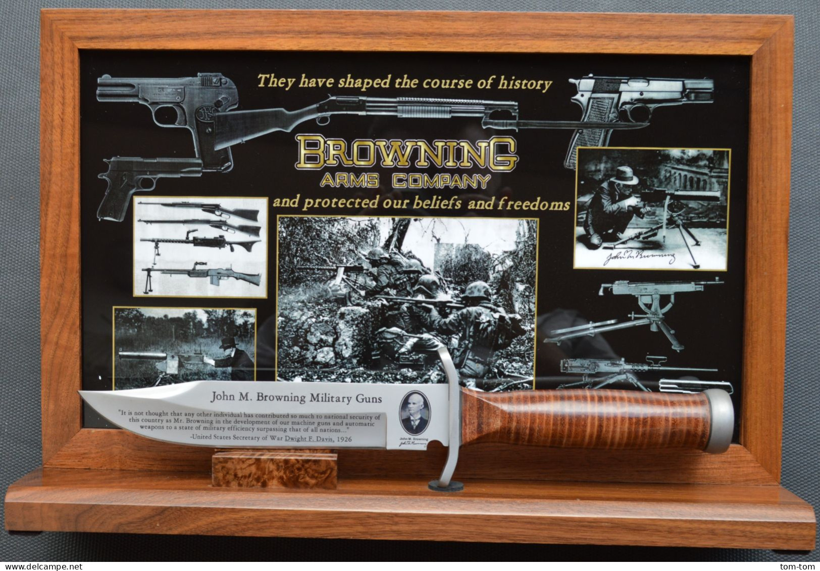 Bowie Série Limitée John.M.Browning Military Guns - Blankwaffen