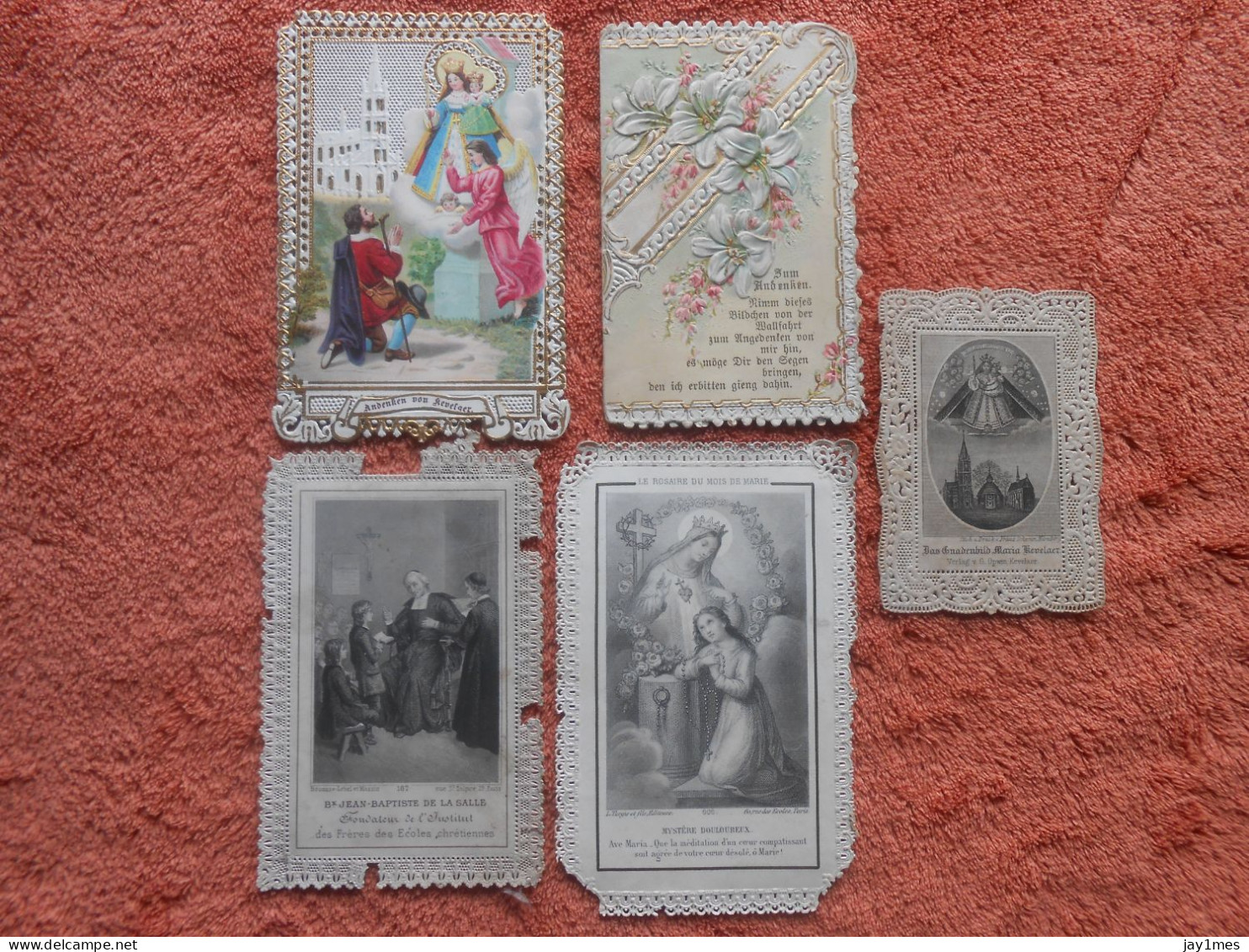 Lot Image Pieuse Religieuse Holy Card Canivet - Andachtsbilder