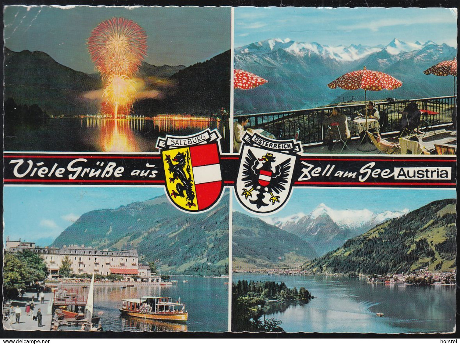 Austria - 5700 Zell Am See - Alte Ansichten - Feuerwerk - Grandhotel - Schmittenhöhe - Nice Stamp - Zell Am See