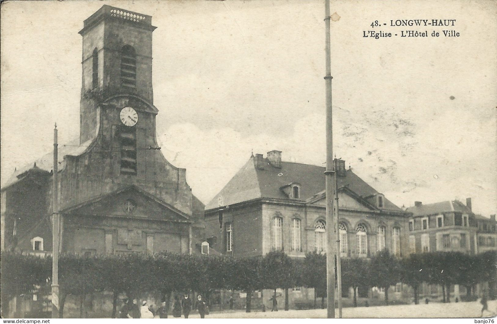 Longwy-Haut (54) - L'Eglise - L'Hôtel De Ville - Longwy