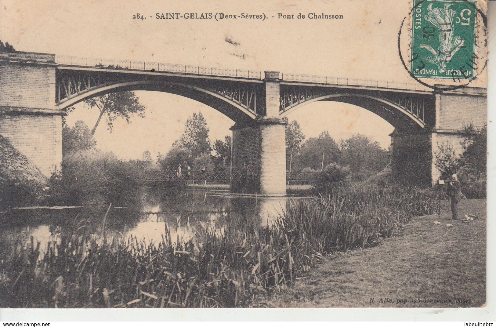 SAINT GELAIS - Pont De Chalusson - Photographe   PRIX FIXE - Autres & Non Classés