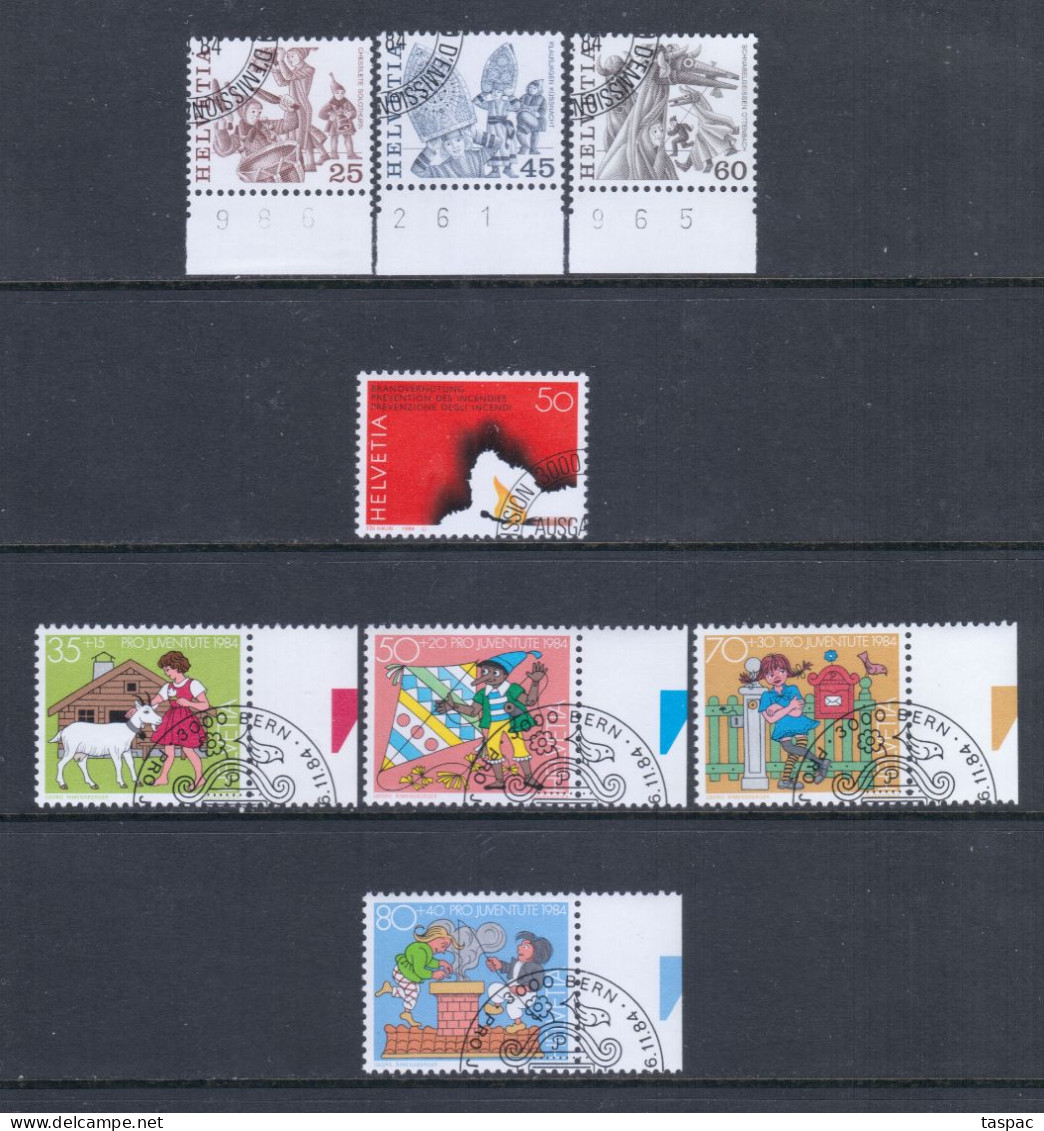 Switzerland 1984 Complete Year Set - Used (CTO) - 19 Stamps + 1 S/s (please See Description) - Gebruikt