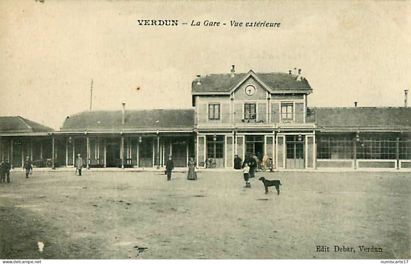 Cpa VERDUN 55 La Gare - Vue Extérieure - Verdun