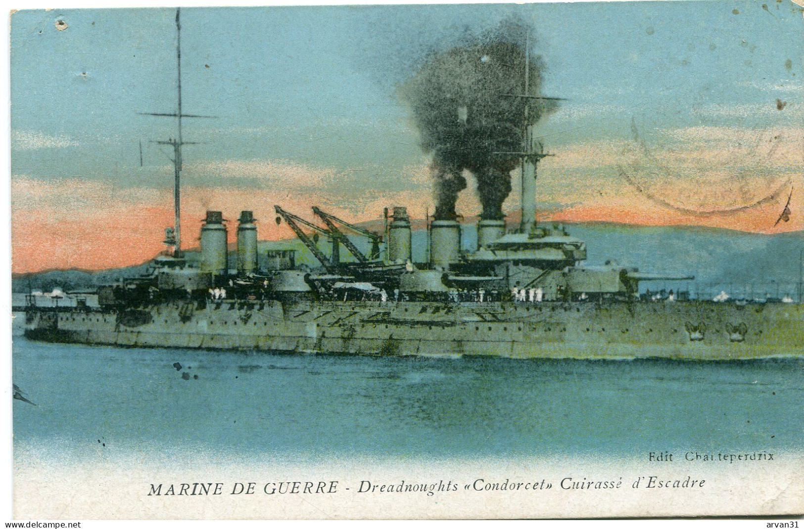 CONDORCET - DREADNOUGHT - CUIRASSE D' ESCADRE - - Warships