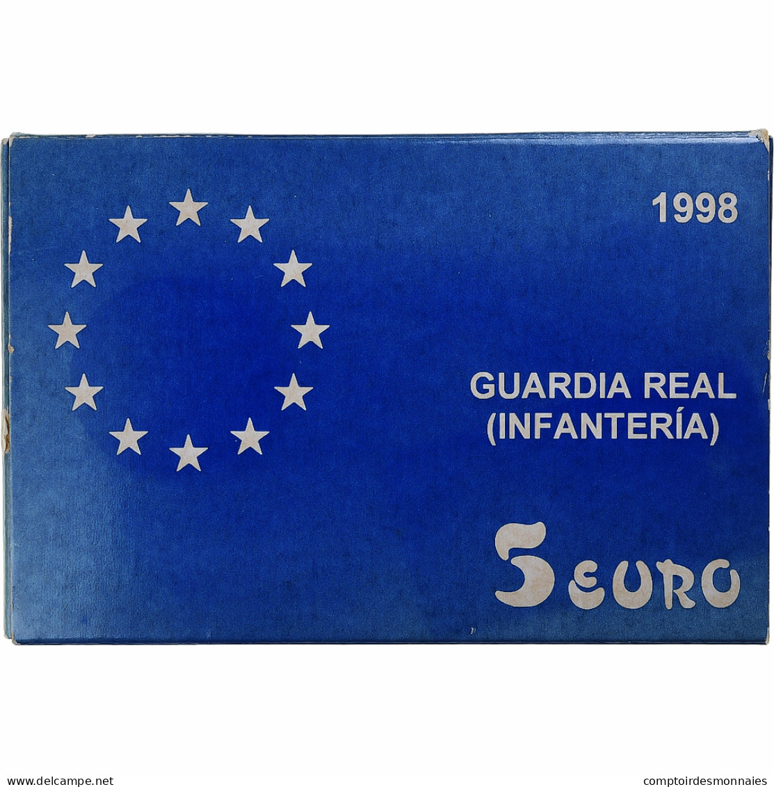 Espagne, 5 Euro, Guardia Real, 1998, Madrid, Argent, FDC - Espagne
