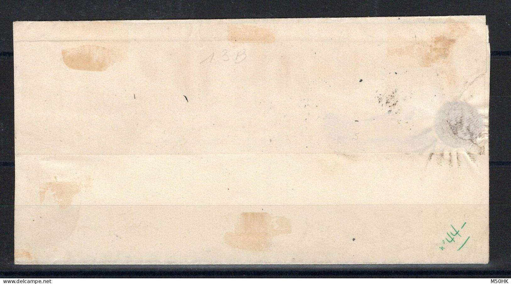 Paris Bureau N Sur Lettre Avec YV 13B Luxe - 1849-1876: Période Classique