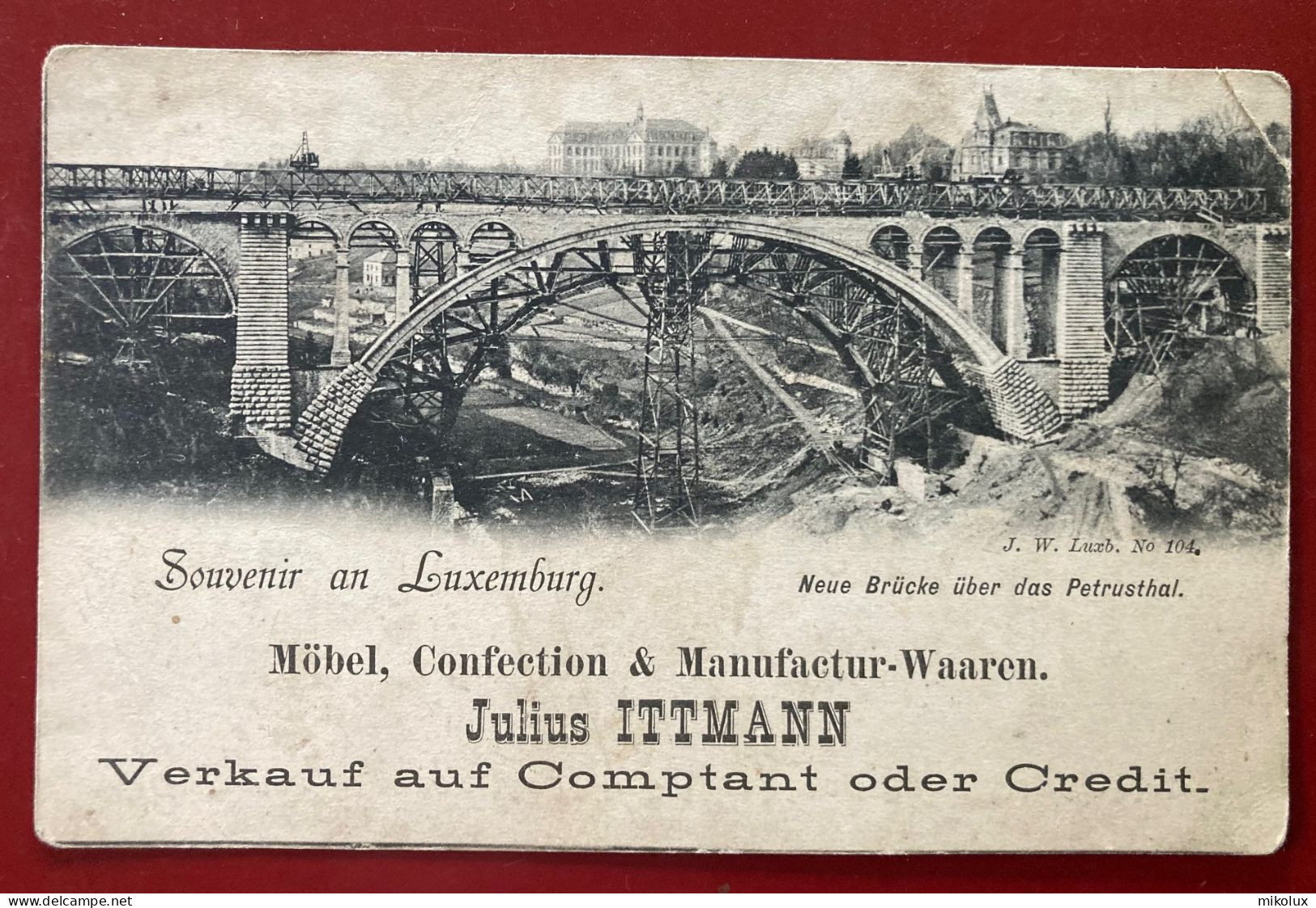 Luxembourg Möbel, Confection & Manufactur-Waaren, Julius ITTMANN - Luxemburgo - Ciudad