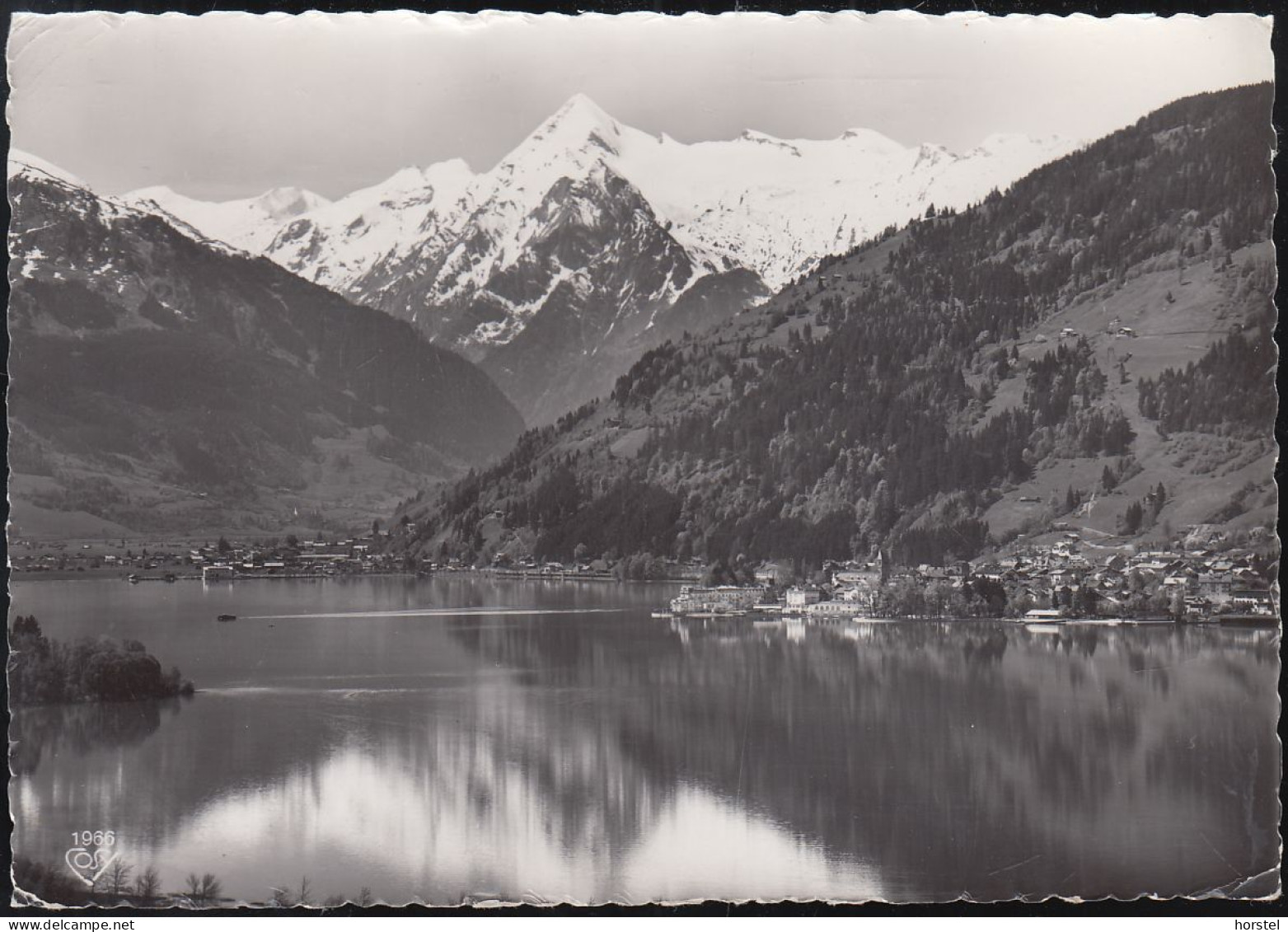 Austria - 5700 Zell Am See - Alte Ortsansicht Mit Kitzsteinhorn - Nice Stamp (1956) - Zell Am See