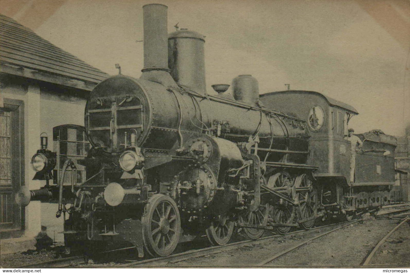 Königl. Ungarischen Staatsbahn Lokomotive, Serie 321 - Gebaut  In Budapest, 1897 - Eisenbahnen