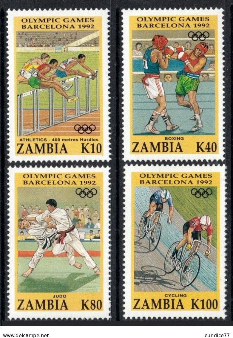 Zambia 1992 - Olympic Games Barcelona 92 Mnh** - Sommer 1992: Barcelone