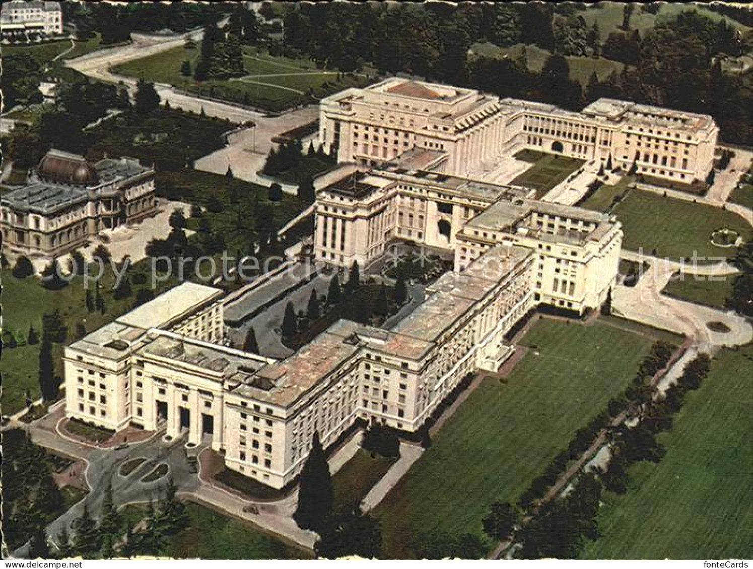 11863886 Geneve GE Fliegeraufnahme Palais Des Nations Geneve - Other & Unclassified