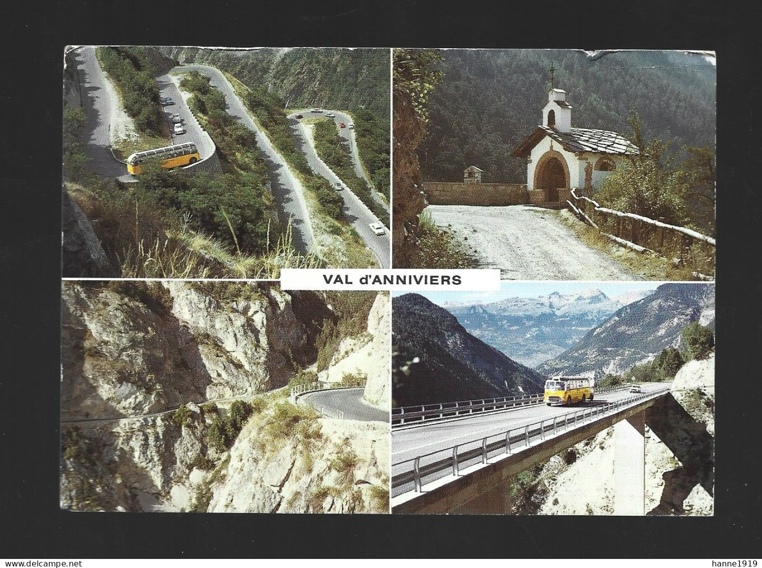 Val D' Anniviers Multi Vues Photo Carte Suisse Schweiz Htje - Anniviers