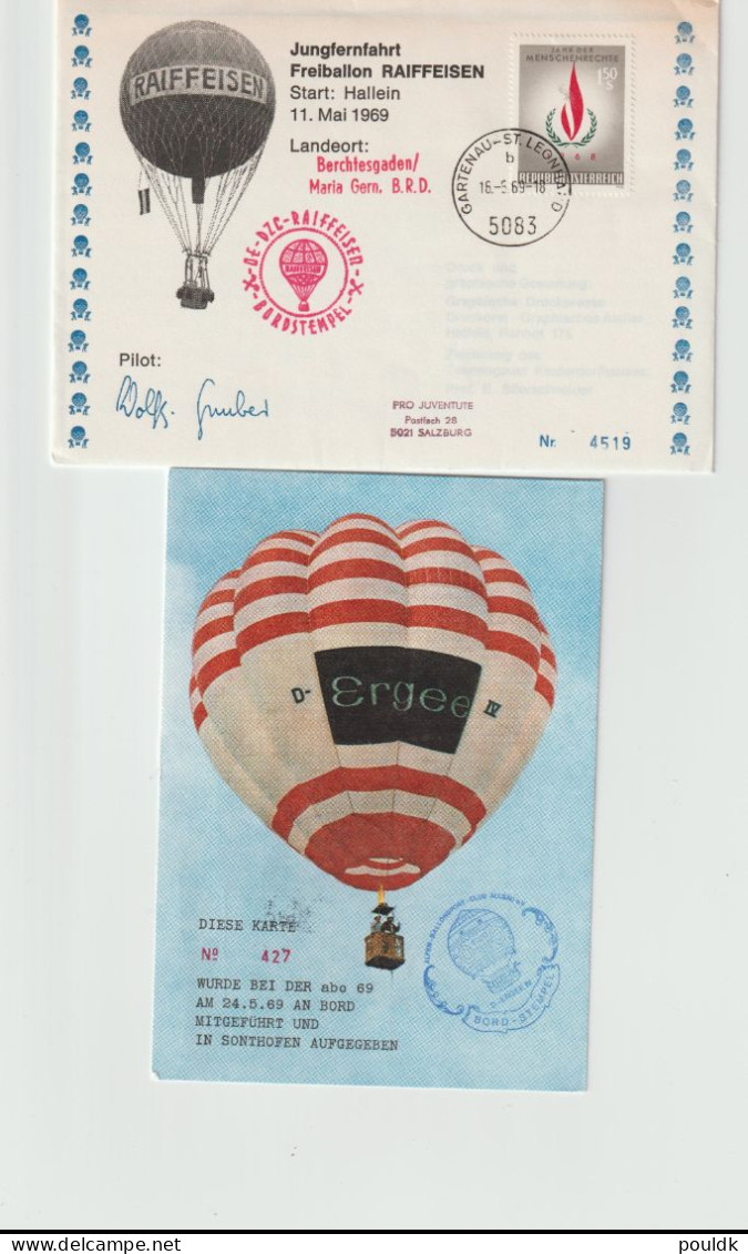 10 Balloon Covers/Cards From Every Corner Of The World. Postal Weight Approx 90 Gramms. Please Read Sales Conditions Und - Other (Air)
