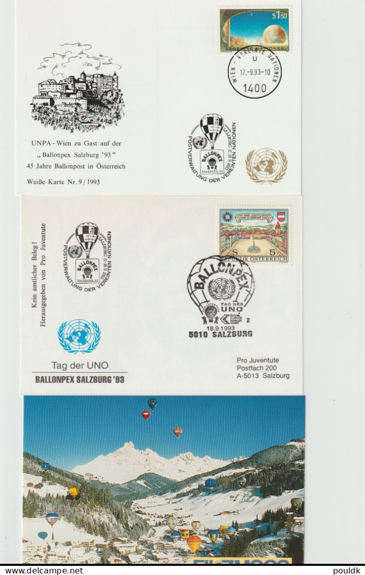 10 Balloon Covers/Cards From Every Corner Of The World. Postal Weight Approx 90 Gramms. Please Read Sales Conditions Und - Otros (Aire)