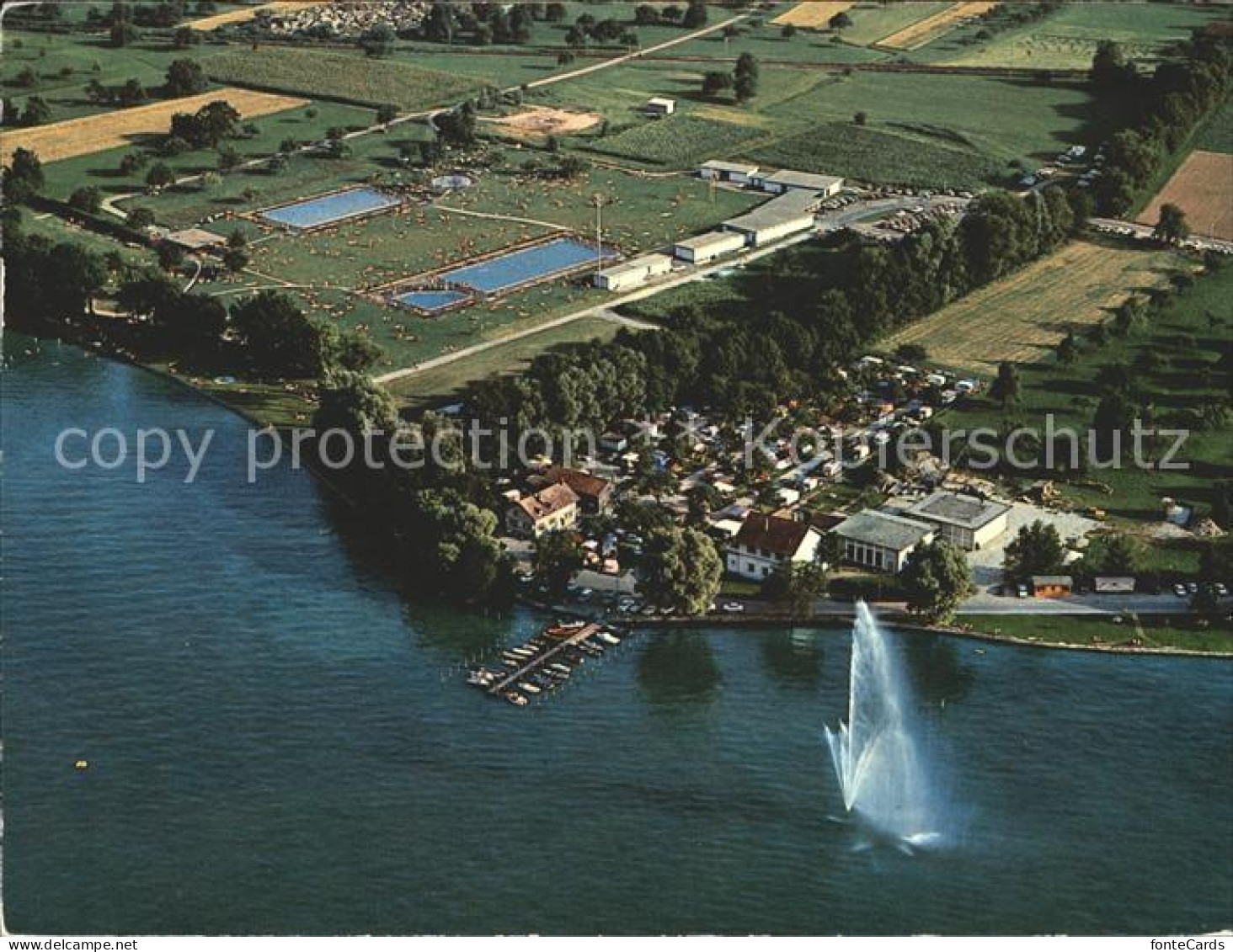 11863847 Kreuzlingen TG Fliegeraufnahme Bodensee Camping Schwimm- Strandbad Kreu - Altri & Non Classificati