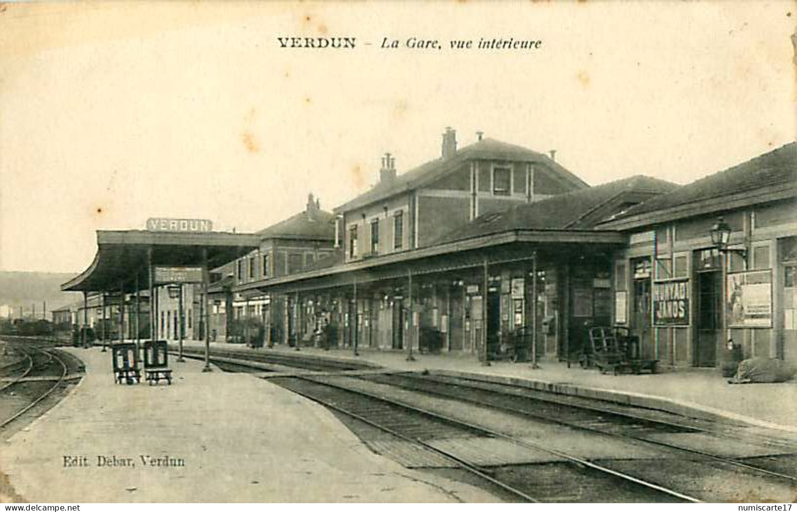 Cpa VERDUN 55 La Gare - Vue Intérieure - Verdun