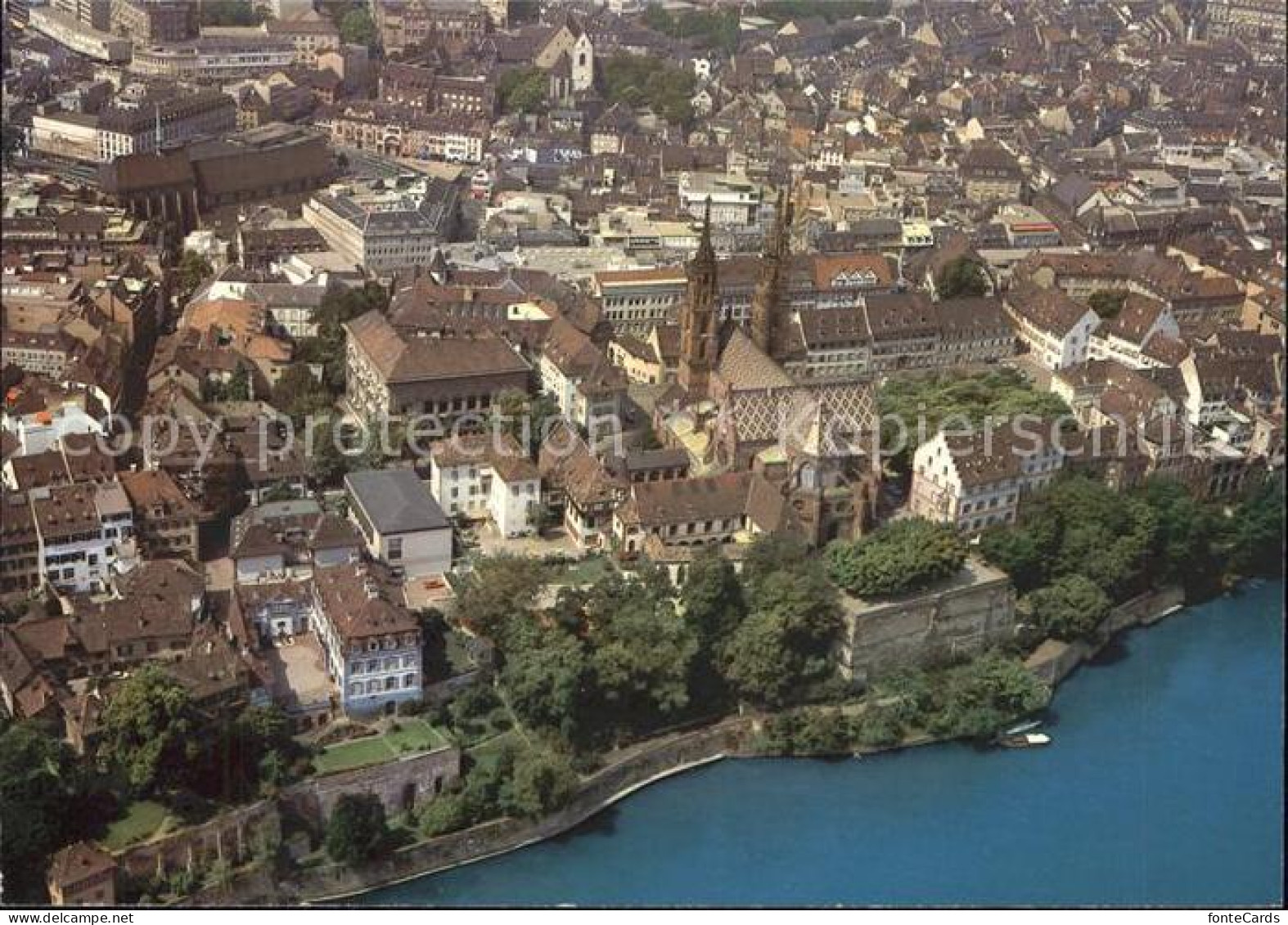 11863827 Basel BS Fliegeraufnahme Muenster Faehre Basel BS - Sonstige & Ohne Zuordnung