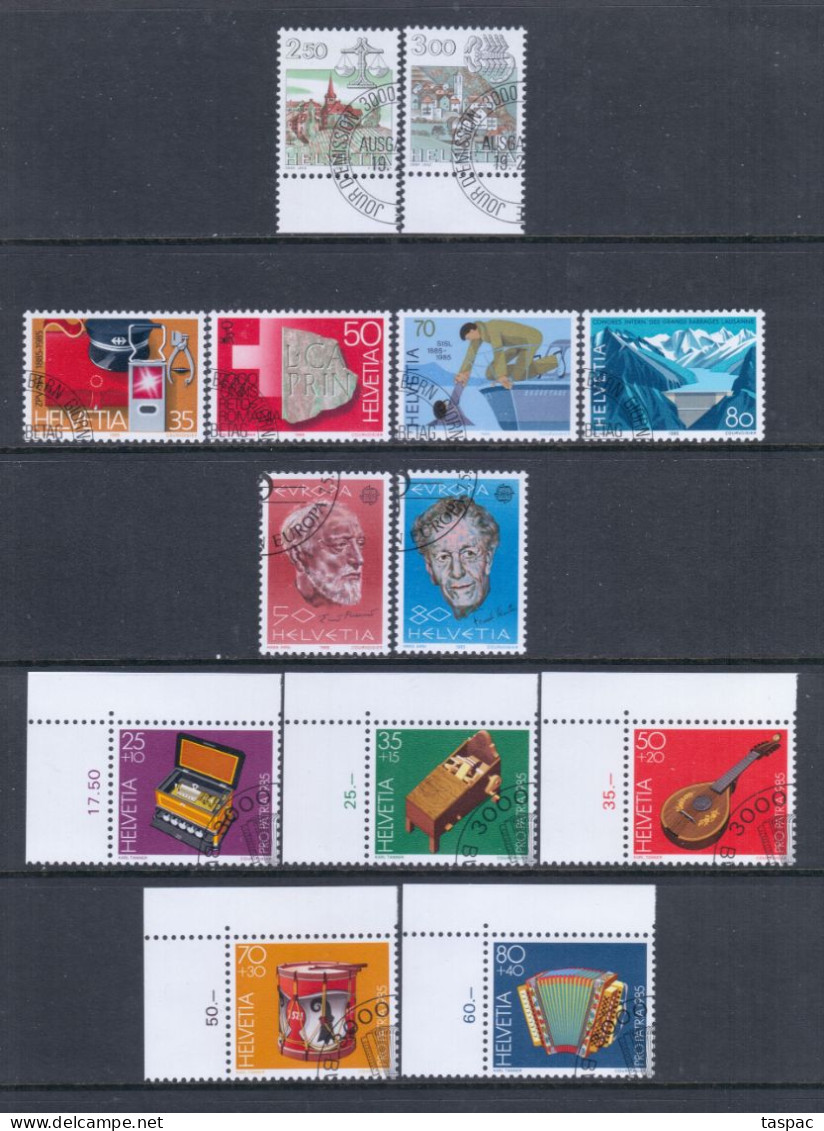 Switzerland 1985 Complete Year Set - Used (CTO) - 21 Stamps (please See Description) - Used Stamps