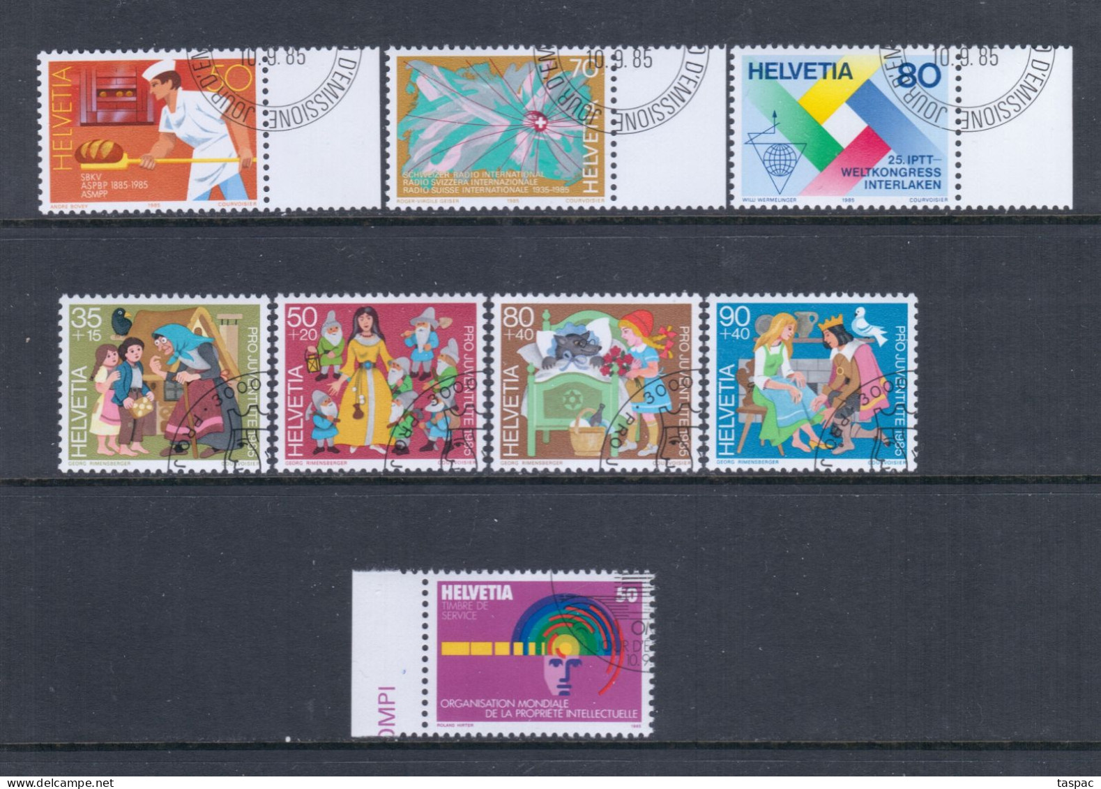 Switzerland 1985 Complete Year Set - Used (CTO) - 21 Stamps (please See Description) - Used Stamps