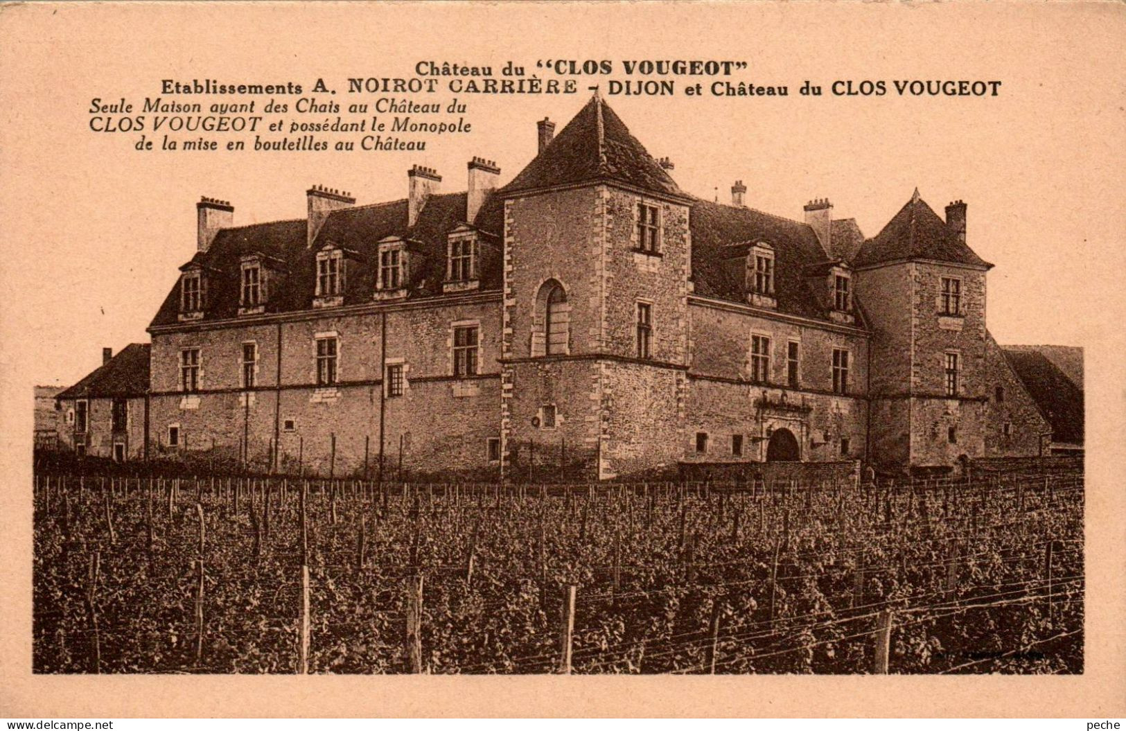 N°2678 W -cpa Château "Clos Vougeot" -Ets Noirot Carrière- - Vignes