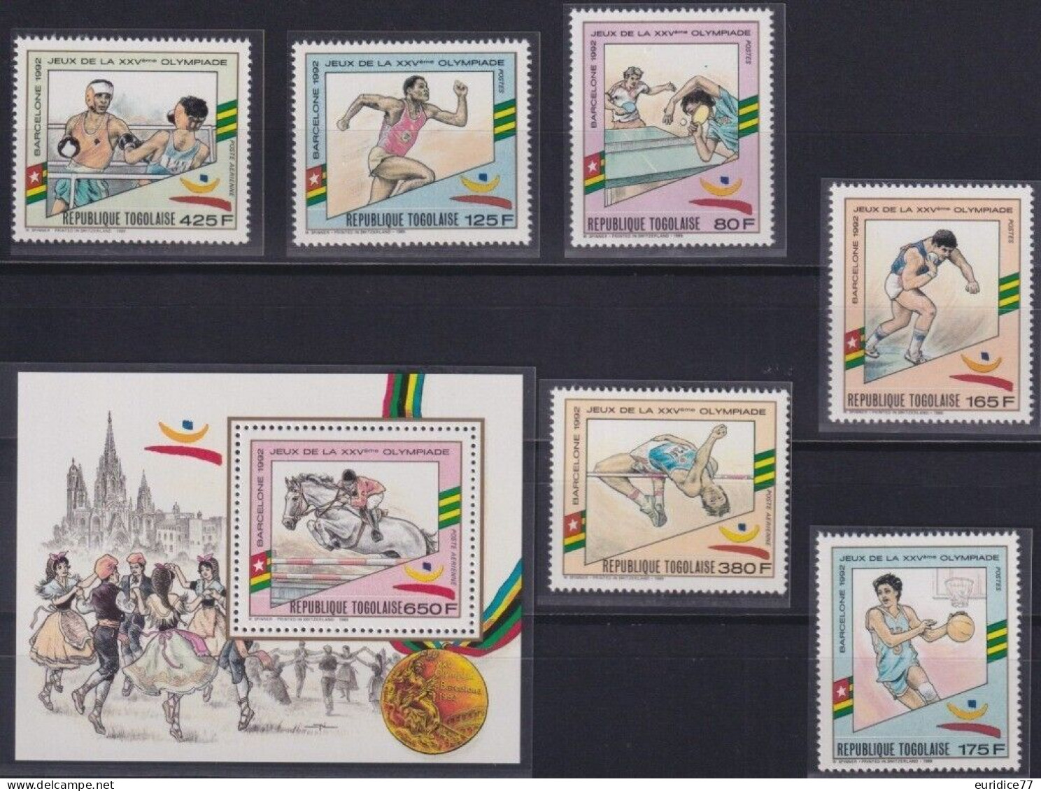 Togo 1989 - Olympic Games Barcelona 92 Mnh** - Ete 1992: Barcelone