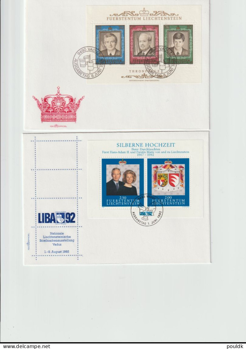 Ten Covers Franked With Souvenir Sheets. Postal Weight 0,099 Kg. Please Read Sales Conditions Under Image Of Lot (009-10 - Verzamelingen (zonder Album)