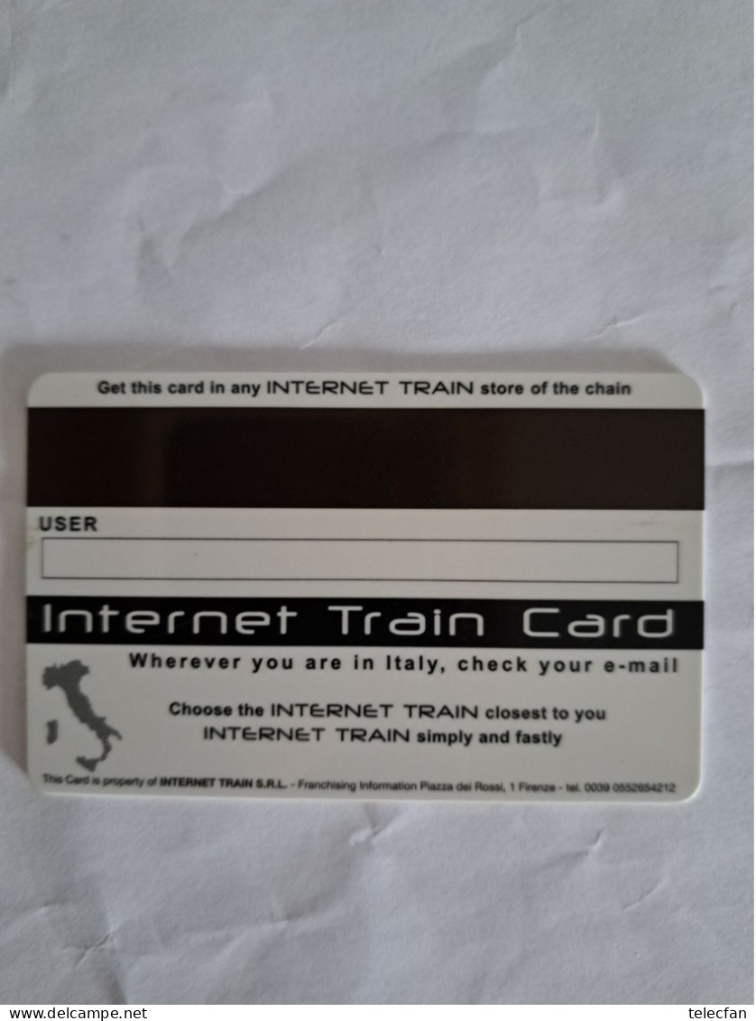 ITALIE INTERNET CARD IN TRAIN USED RARE - Andere & Zonder Classificatie