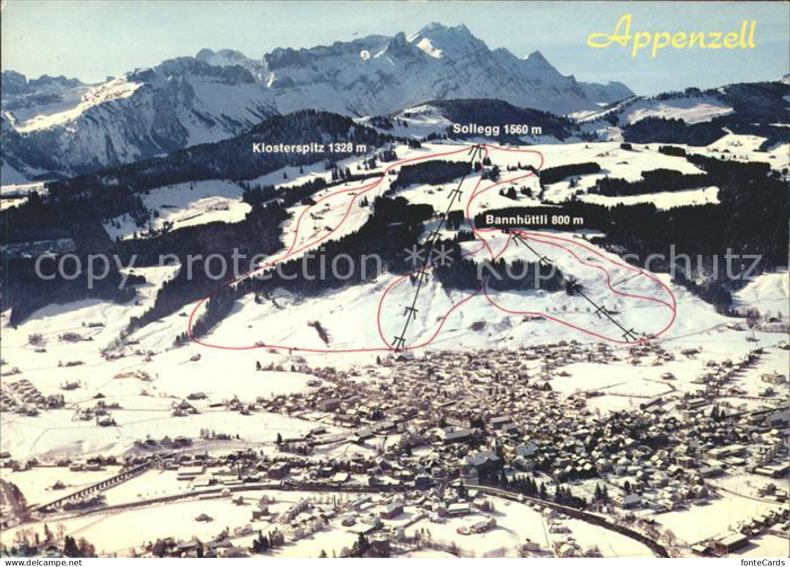 11862376 Appenzell IR Mit Klosterspitz Bannhuettli Und Sollegg Appenzell - Autres & Non Classés