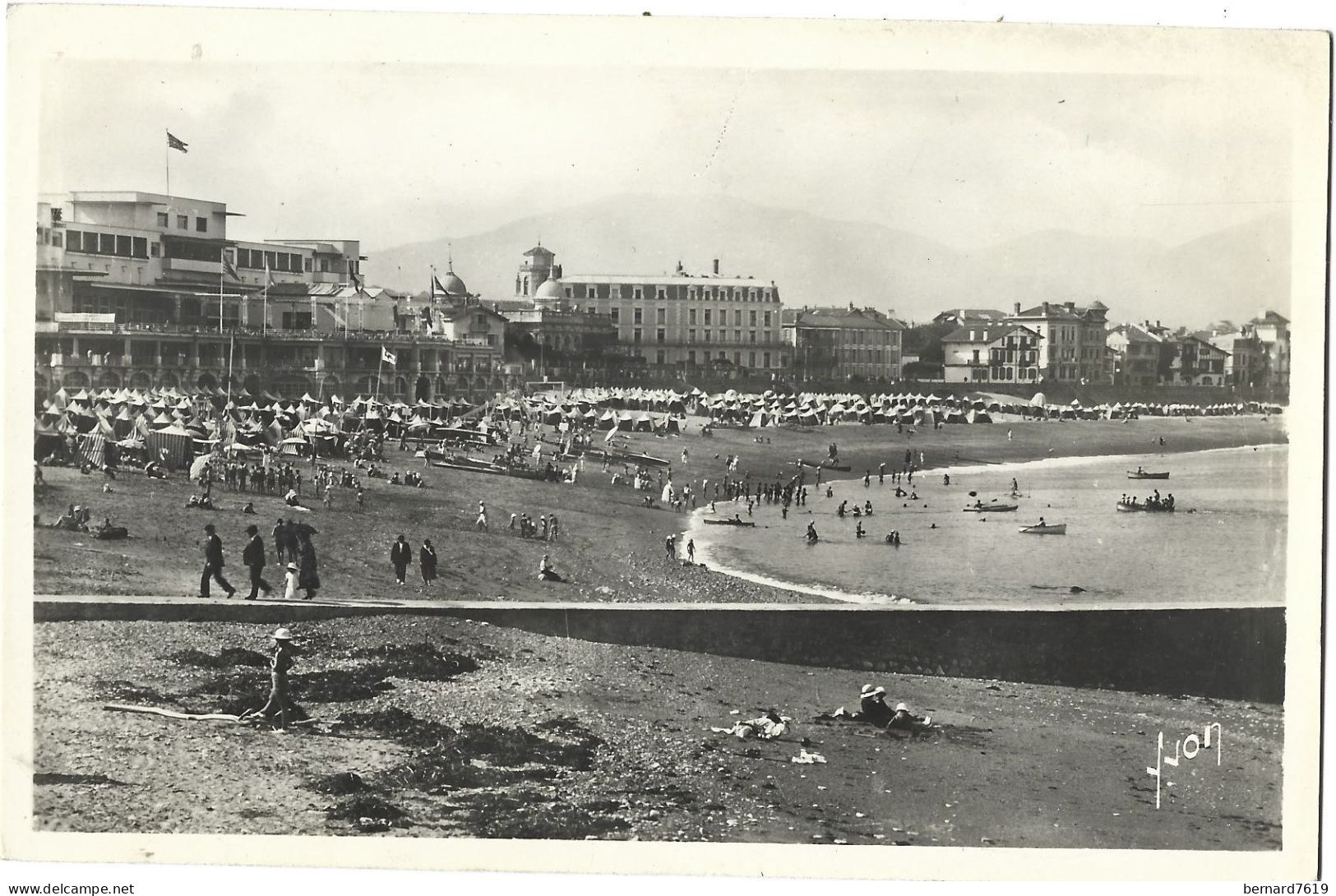 64 Saint Jean De Luz - Vue Sur La Plage ,au Fond Les Pyrenees - Saint Jean De Luz