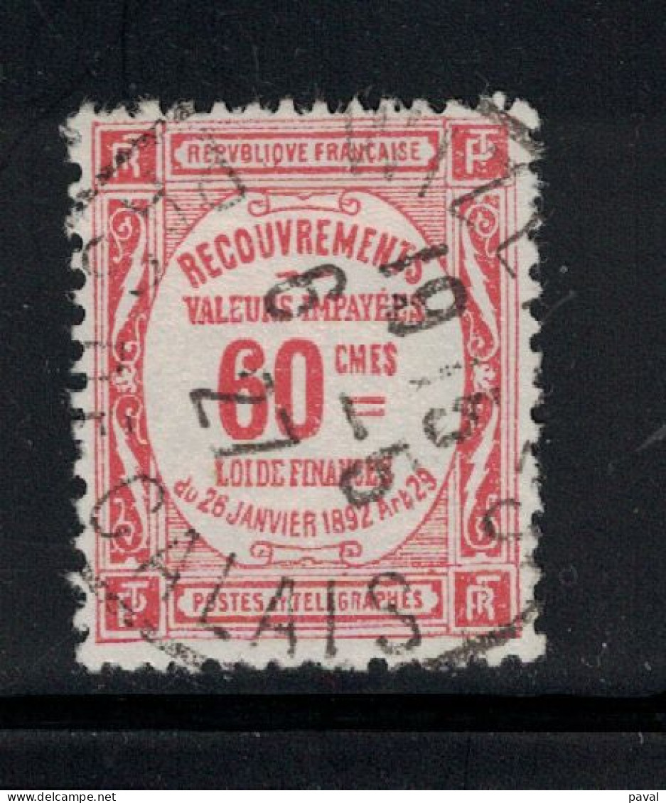 TAXE N°48, OBLITERE, TYPE RECOUVREMENT,  FRANCE.1908/25, - 1859-1959 Oblitérés