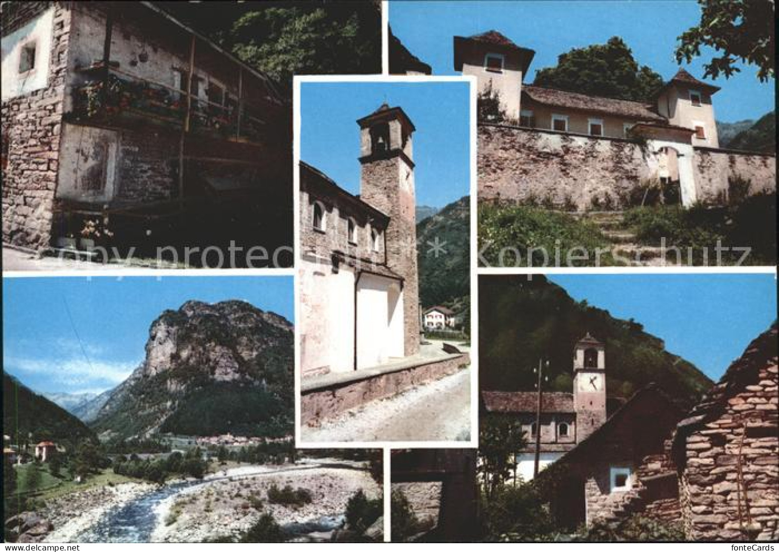 11862286 Brione Dorfmotive Kirche Brione (Verzasca) - Andere & Zonder Classificatie