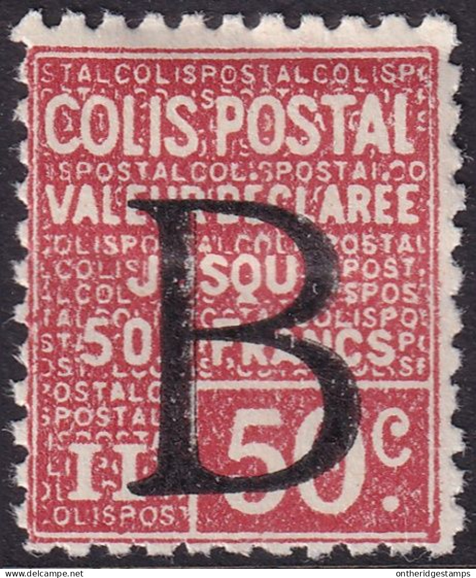 France 1936 Yt 104 Colis Postal Parcel Post MH* "B" Overprint - Ongebruikt