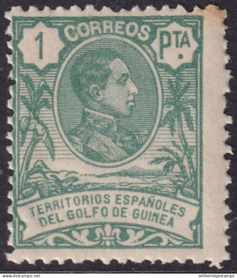 Spanish Guinea 1909 Sc 95 Ed 69 MNH** Corner Toning Spot - Spanish Guinea