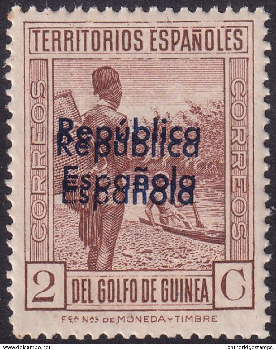 Spanish Guinea 1932 Sc 249 Ed 231hh MNH** Double Overprint Variety - Guinea Spagnola
