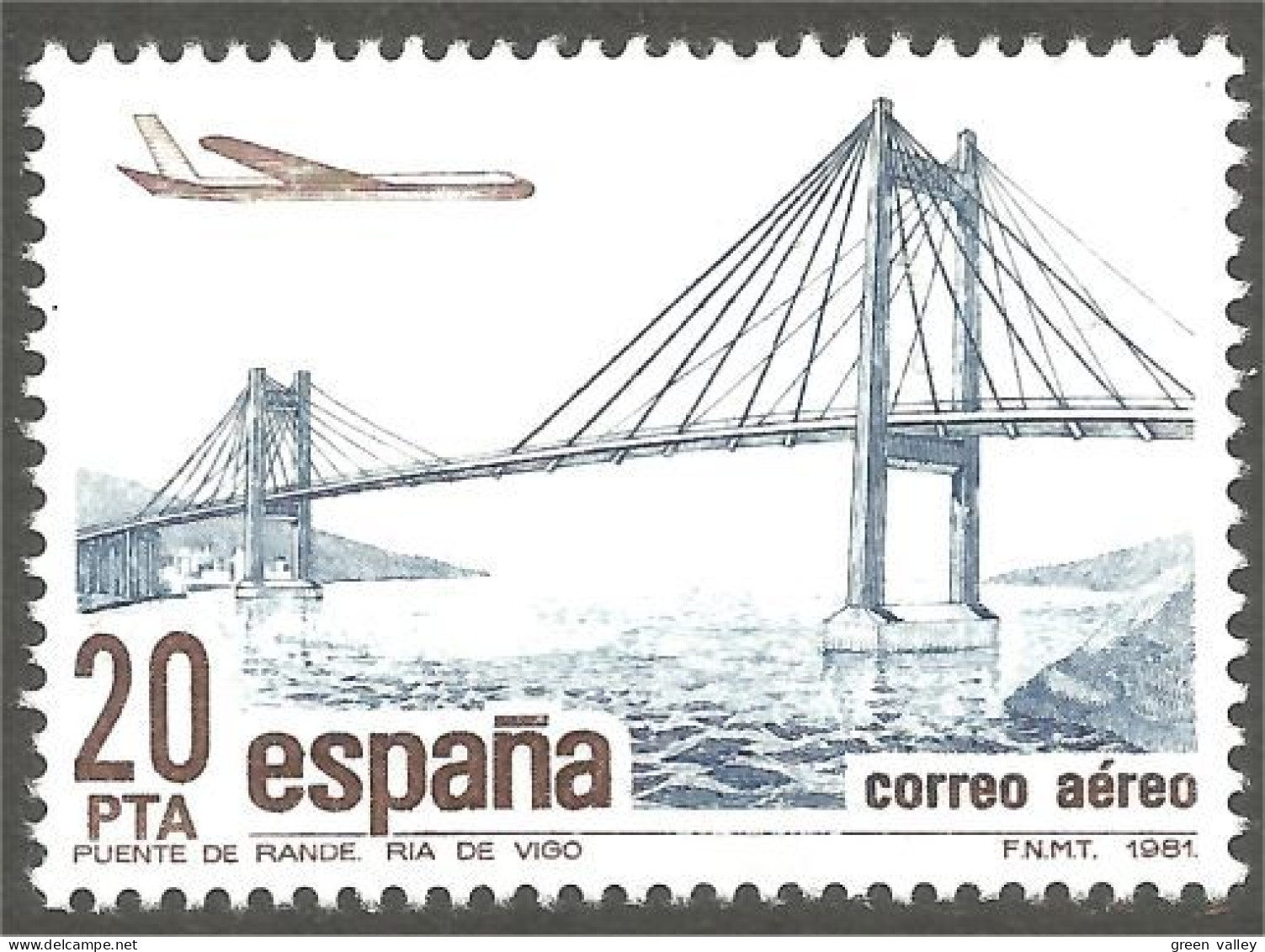 AC-12 Espana Pont Rande Bridge Brucke Ponte Puente Brug MNH ** Neuf SC - Ponts