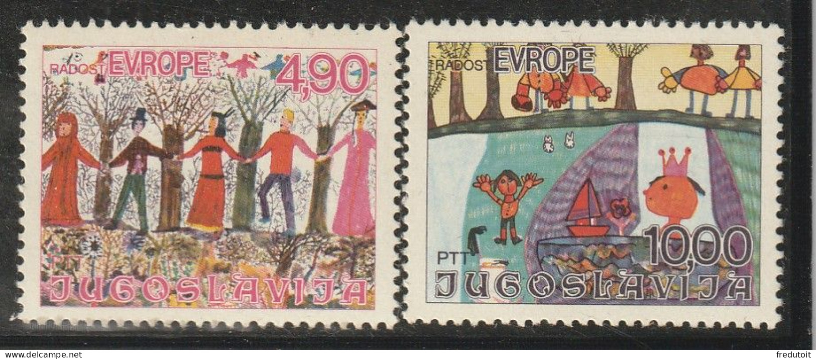 YOUGOSLAVIE- N°1641/2 ** (1978) - Unused Stamps