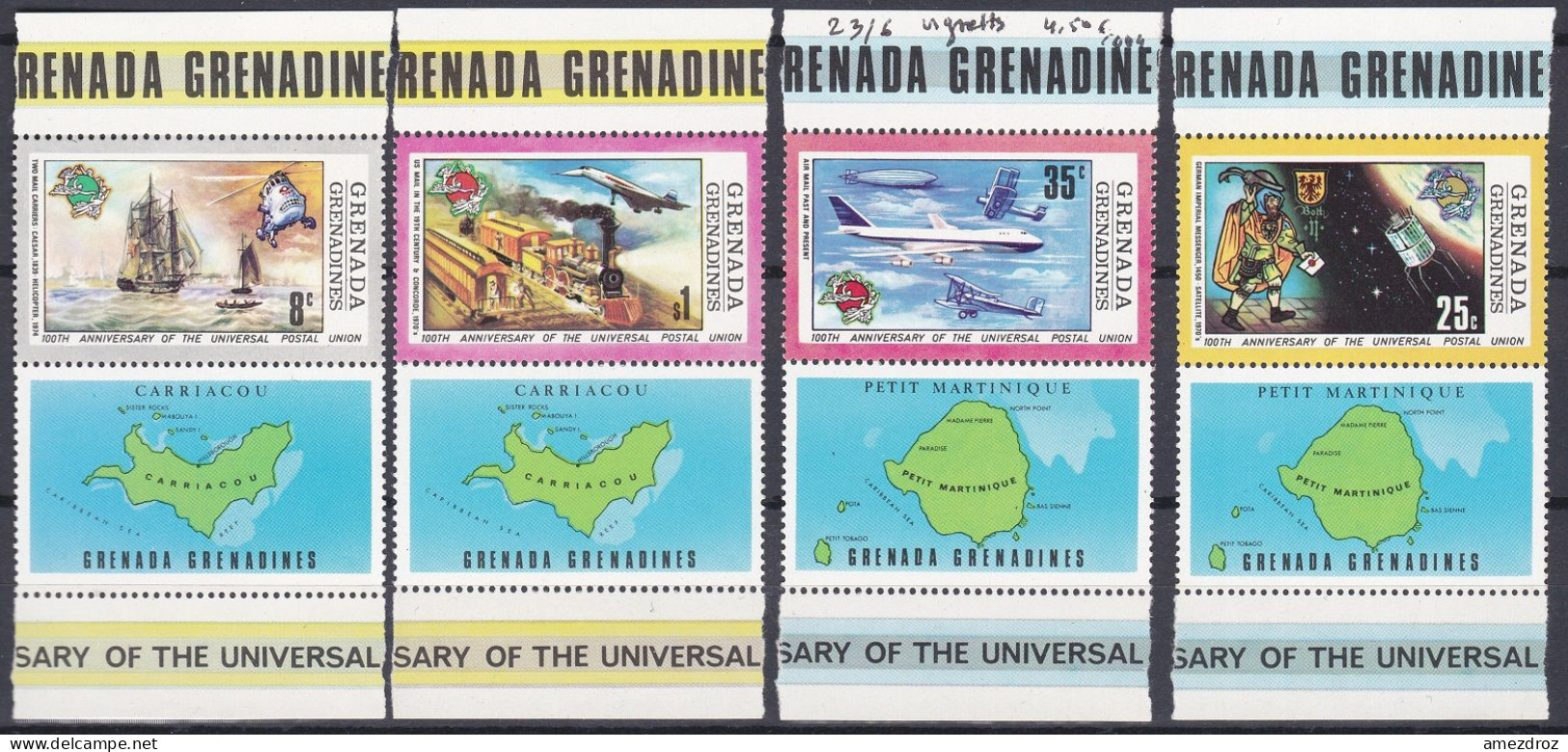 Grenade Grenadines 1974 NMH ** 100e Anniversaire De L'U.P.U. (A4) - Grenada (1974-...)