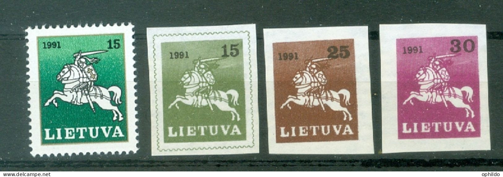 Lituanie Yv  405 , 409 , 412A Et 412B  * * TB  - Lituanie