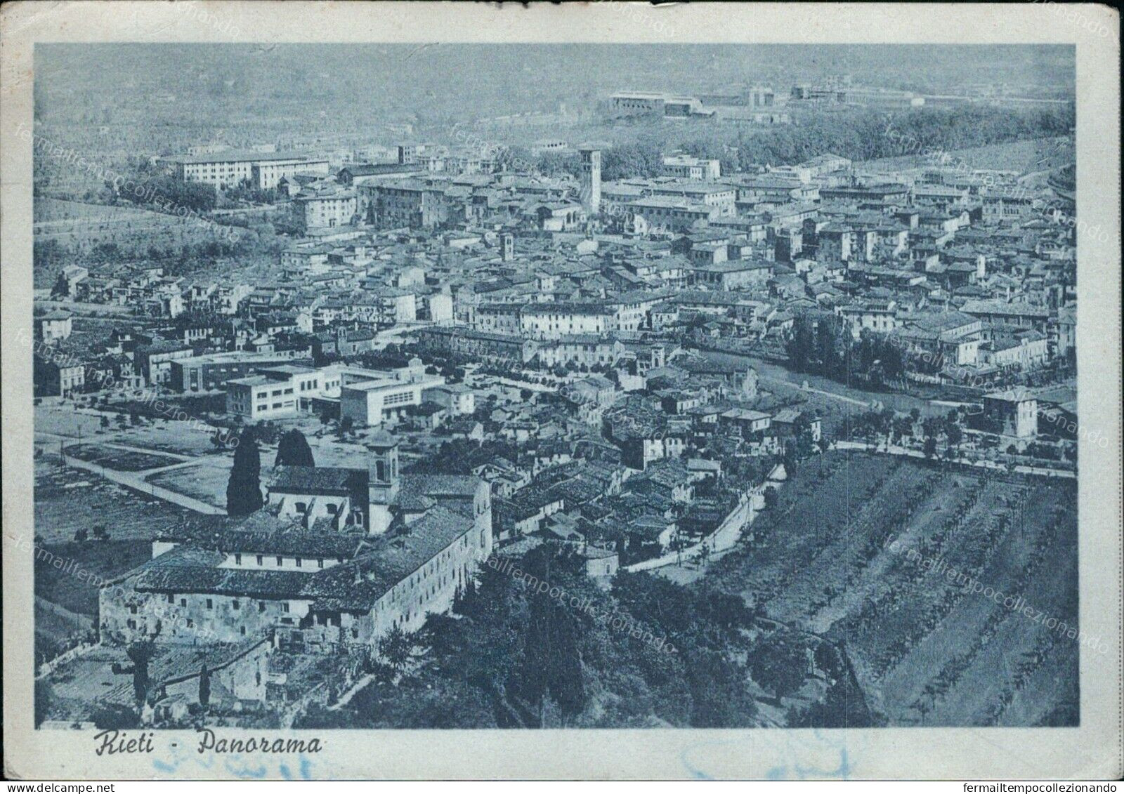 Cr316 Cartolina Rieti  Citta'panorama Lazio - Rieti