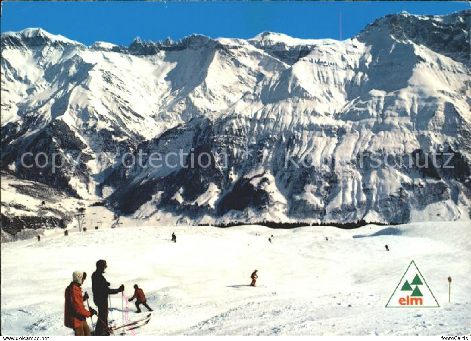 11856666 Elm GL Skigebiet Schabell Mit Tschingelhoerner Elm - Altri & Non Classificati
