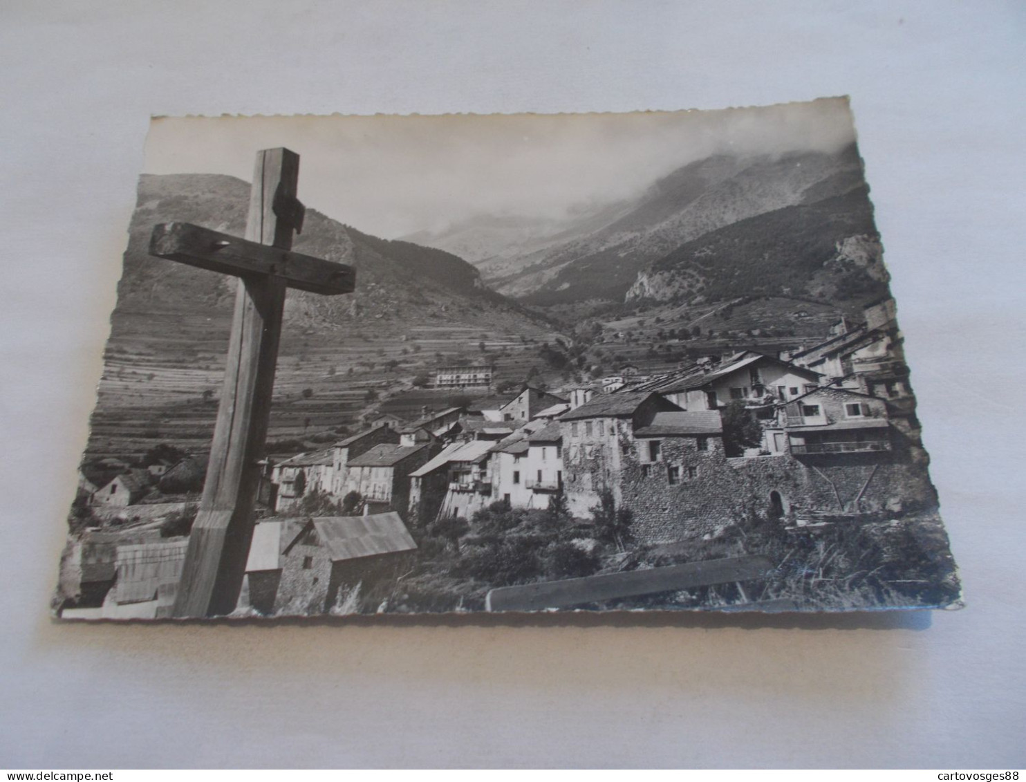 SAINT DALMAS VALDEBLORE ( 06 Alpes Maritimes ) VUE GENERALE CLICHER PAS COURANT 1963 - Sonstige & Ohne Zuordnung