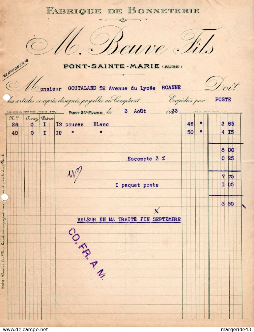 FRANCE LOT DE 80 FACTURES DIVERSES - Andere & Zonder Classificatie