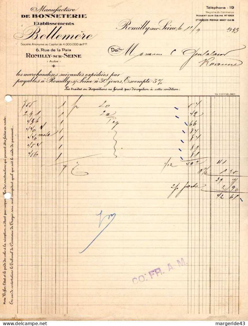 FRANCE LOT DE 80 FACTURES DIVERSES - Other & Unclassified